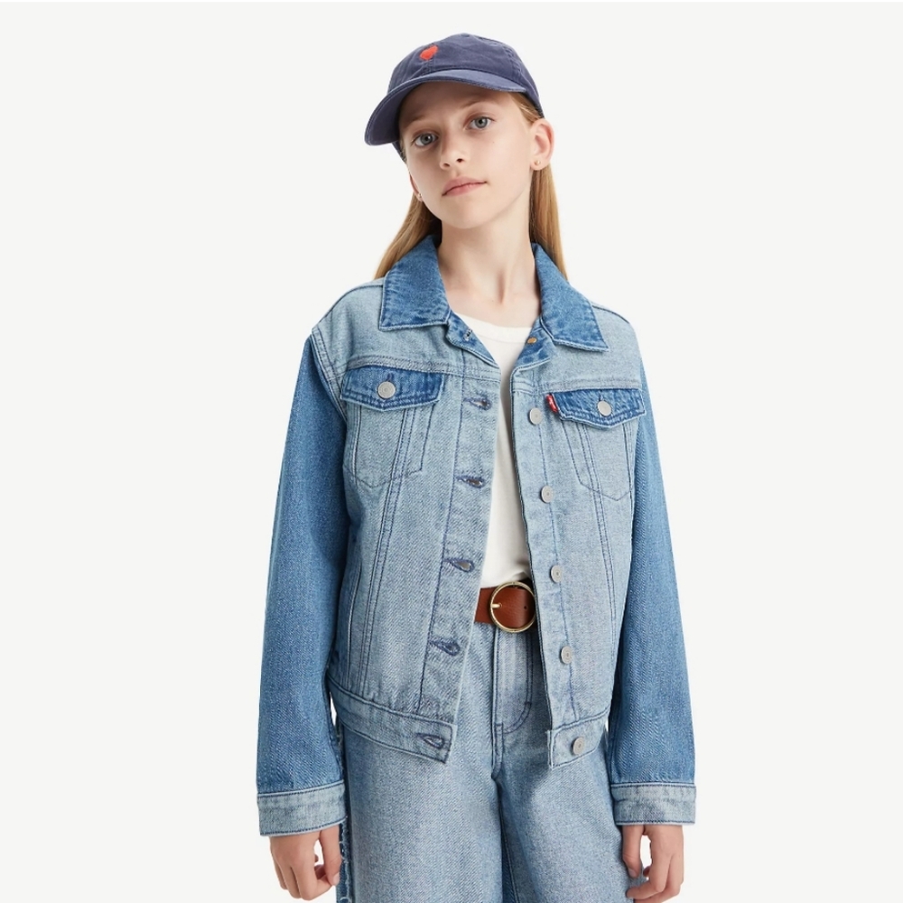 The Levi Jeans Inside Out Jacket Oversized sizes Teens L XL. NWT